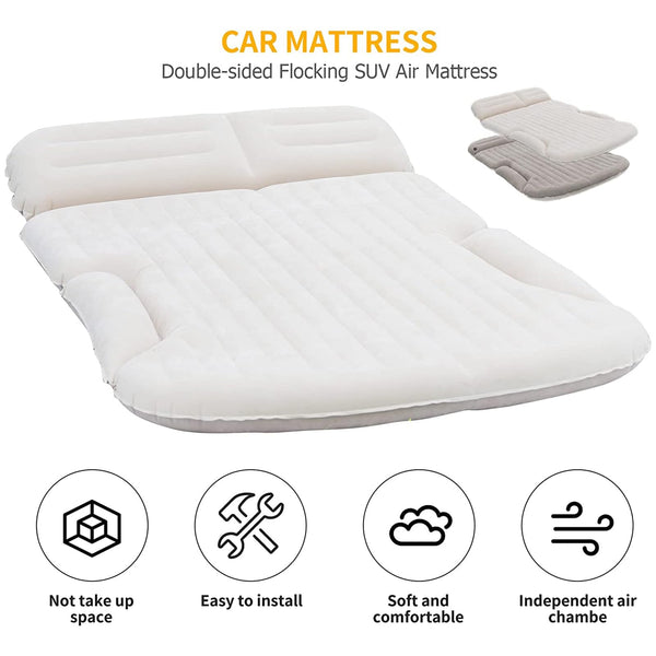 SUV Inflatable Air Mattress with Pump & 2 Pillows