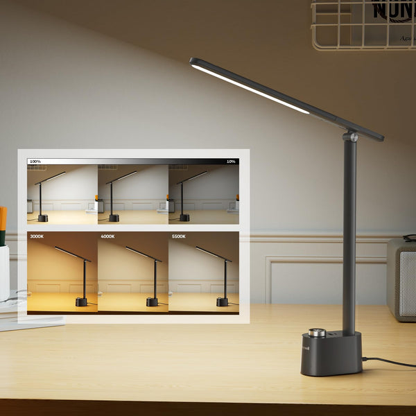 LED Desk Lamp with USB Charging Ports