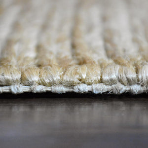 Hand-Knotted Jute Area Rug — Natural Fiber, Indoor & Outdoor