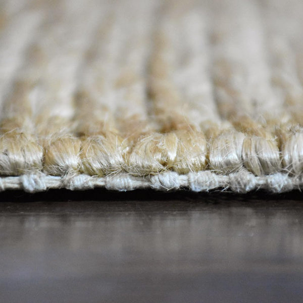 Hand-Knotted Jute Area Rug — Natural Fiber, Indoor & Outdoor