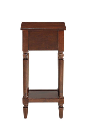 French Country 1-Drawer Accent End Table with Shelf