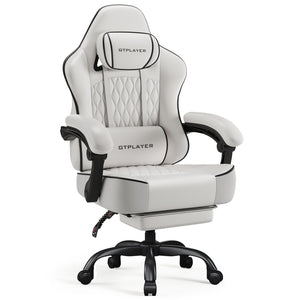 Big and Tall Gaming Chair with Footrest