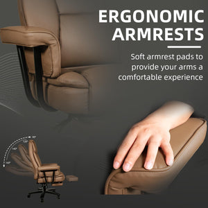 Big and Tall Reclining Office Chair with Footrest