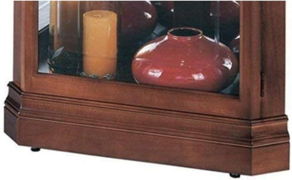 Corner Curio Cabinet with Glass Shelves & Lighting
