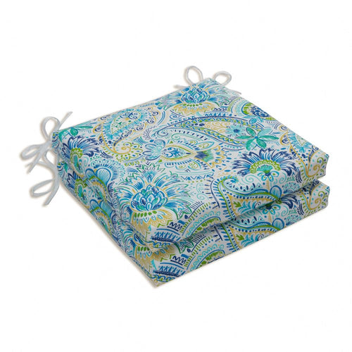 Outdoor Seat Cushions with Ties – Weather & Fade Resistant, 20" x 20", 2-Pack