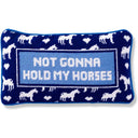 Needlepoint Throw Pillow – Hold My Horses