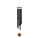 54-Inch Outdoor Wind Chime – Deep Tone, Black Aluminum Tubes