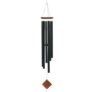 54-Inch Outdoor Wind Chime – Deep Tone, Black Aluminum Tubes