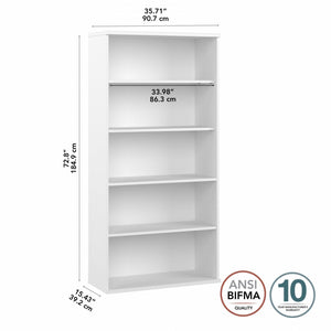5-Shelf Tall Bookcase