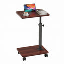 C-Shaped TV Tray Table with Adjustable Height & 360° Swivel
