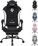 Ergonomic Gaming Chair with Pocket Spring Cushion, 350 lb Capacity, 150° Recline, Lumbar Support