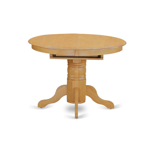 5-Piece Mid-Century Dining Set with Butterfly Leaf Table & 4 Upholstered Chairs