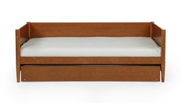 Mid-Century Modern Twin Daybed with Trundle