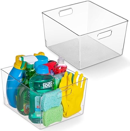 Clear Plastic Storage Bins – XL Multi-Pack