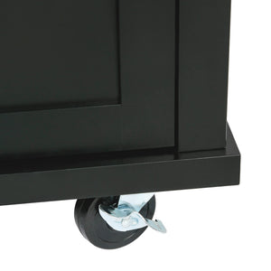 Rolling Kitchen Island with Storage & 3 Drawers