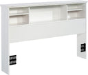 Full/Queen Bookcase Headboard with Adjustable Shelves