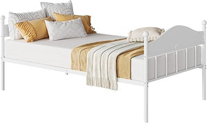 Twin Metal Daybed with Trundle and Headboard