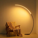 Arc Floor Lamp with Remote Control – Dimmable LED Standing Lamp