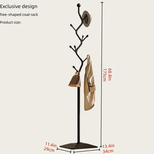 Metal Coat Rack with 8 Hooks