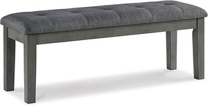 Tufted Faux Leather Upholstered Dining Bench