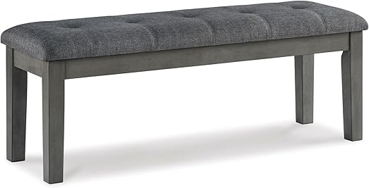 Tufted Faux Leather Upholstered Dining Bench
