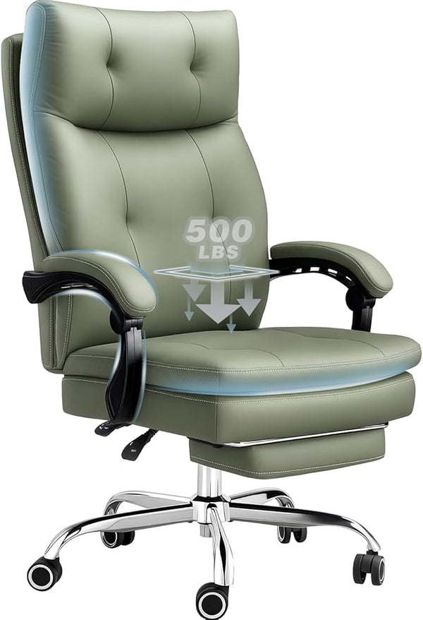 Big and Tall Ergonomic Office Chair with Footrest