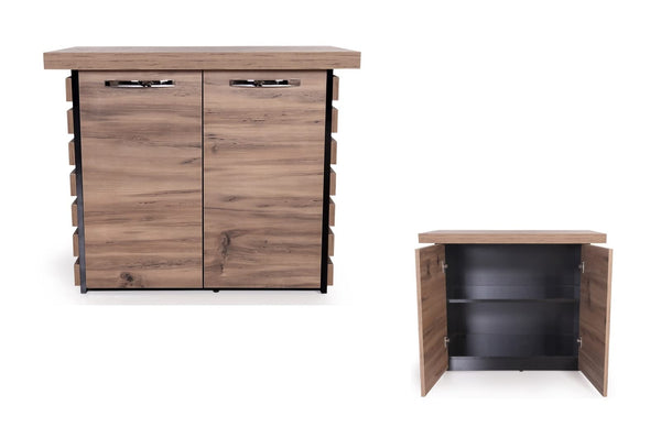 87" 4-Piece Wood Office Furniture Set – Executive Desk, Storage Cabinet, File Cabinet & Coffee Table