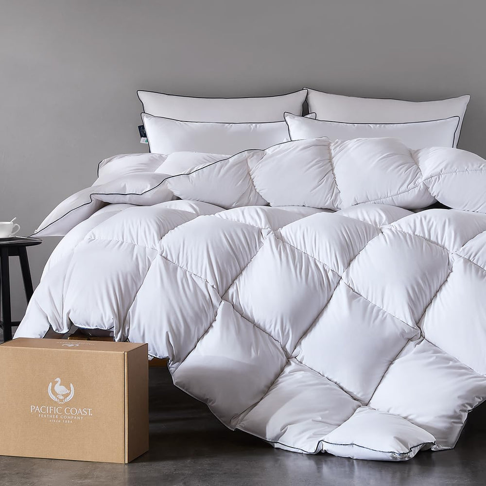 Goose Down Fiber Comforter – 420TC Cotton Shell, All-Season