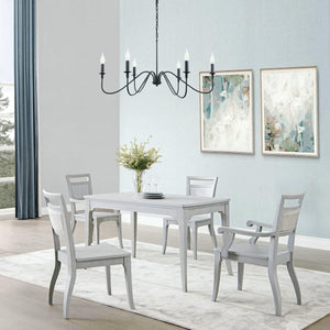 6-Light Black Industrial Chandelier