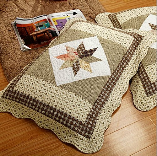 Queen Size Patchwork Quilt Set 3 Piece