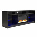 Fireplace TV Stand with LED Lights & Electric Heater – Fits TVs up to 65"