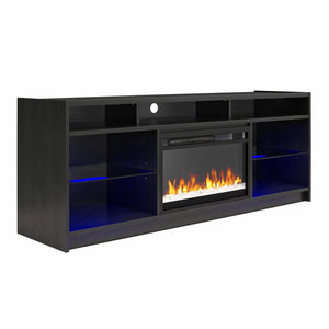 Fireplace TV Stand with LED Lights & Electric Heater – Fits TVs up to 65"