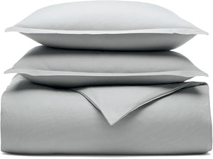 Organic Cotton Flannel Duvet Cover Set with Shams