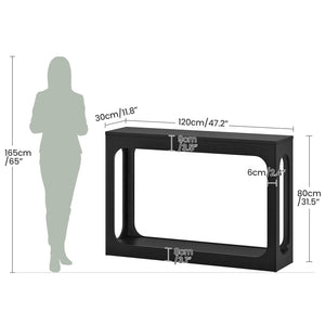 47.2" 2-Tier Console Table with Storage