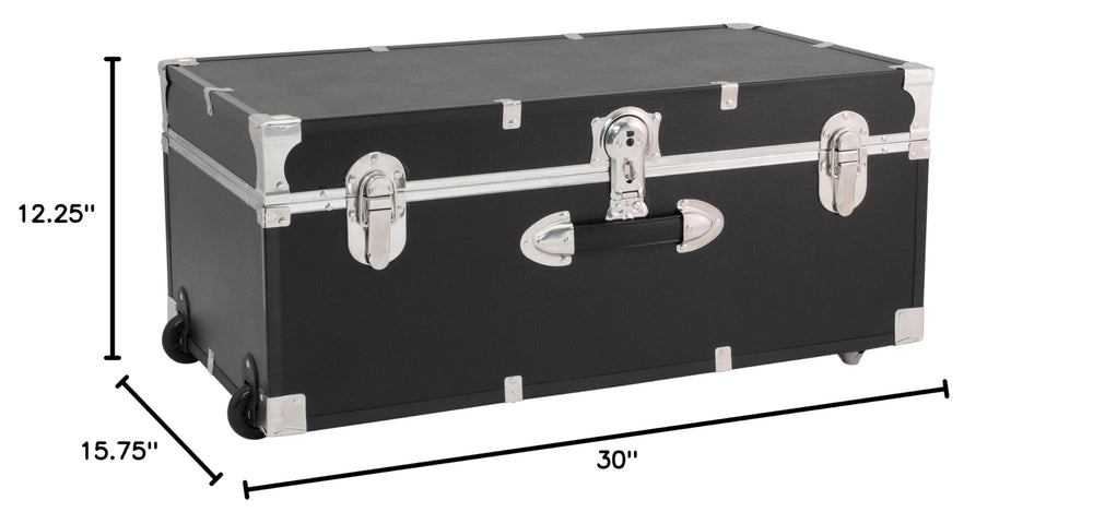 30 in. Wheeled Storage Trunk with Lock
