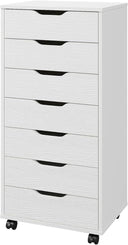 7-Drawer Mobile File Cabinet with Locking Wheels