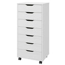 7-Drawer Mobile File Cabinet with Wheels