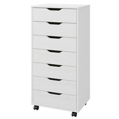7-Drawer Mobile File Cabinet with Wheels