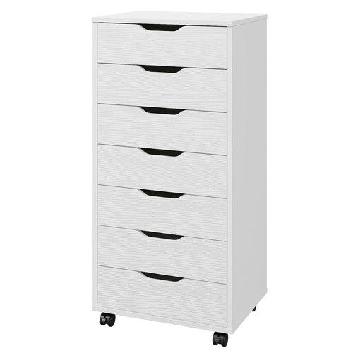 7-Drawer Mobile File Cabinet with Wheels
