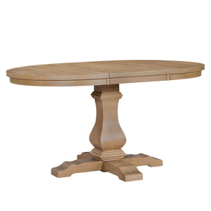 Round to Oval Extendable Dining Table