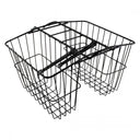 Rear Twin Bicycle Basket – Medium, Black