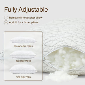 Adjustable Memory Foam Bed Pillow – Queen & King