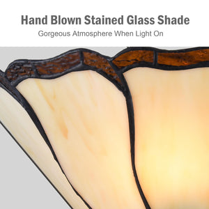 Tiffany Wall Sconce Stained Glass Hardwired – Mission Style
