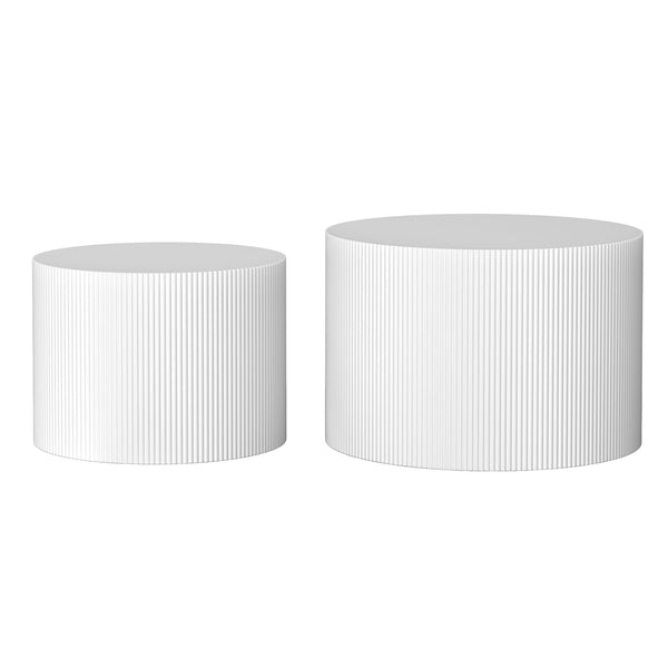 Round Nesting Coffee Table Set of 2