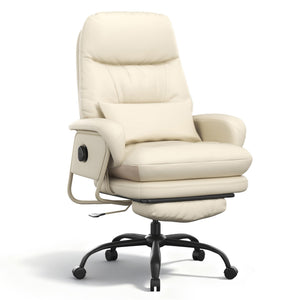 2-in-1 Reclining Chaise Lounge Chair with Wheels and Footrest