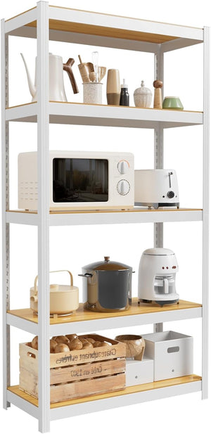 5-Tier Adjustable Metal Shelving Unit