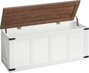 Wooden Toy Chest & Storage Bench with Safety Hinges