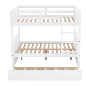 Full Over Full Bunk Bed with Trundle & Ladder