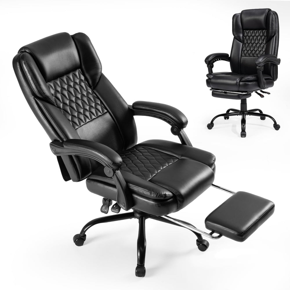 Big & Tall Reclining Office Chair with Footrest
