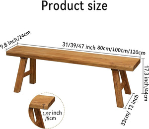 Farmhouse Narrow Entryway Bench
